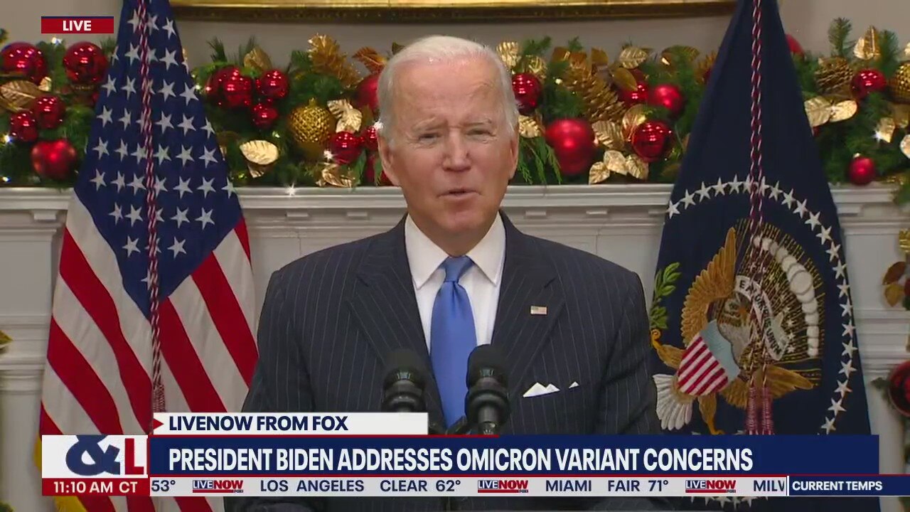 'Cause for concern, not panic': Biden on omicron COVID-19 variant concerns