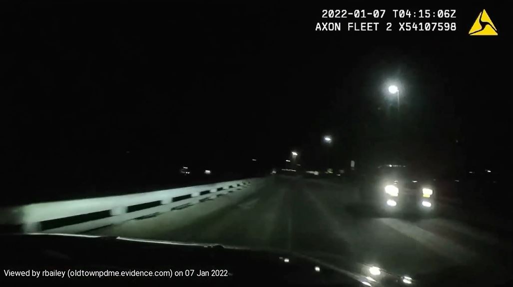 Dashcam video shows officer avoid collision with suspected drunk driver