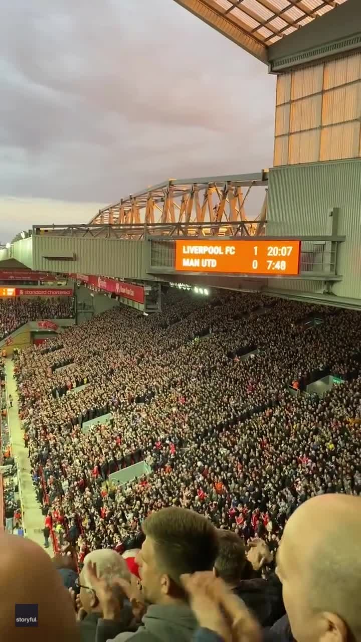 Anfield crowd sings for Ronaldo following death of newborn son