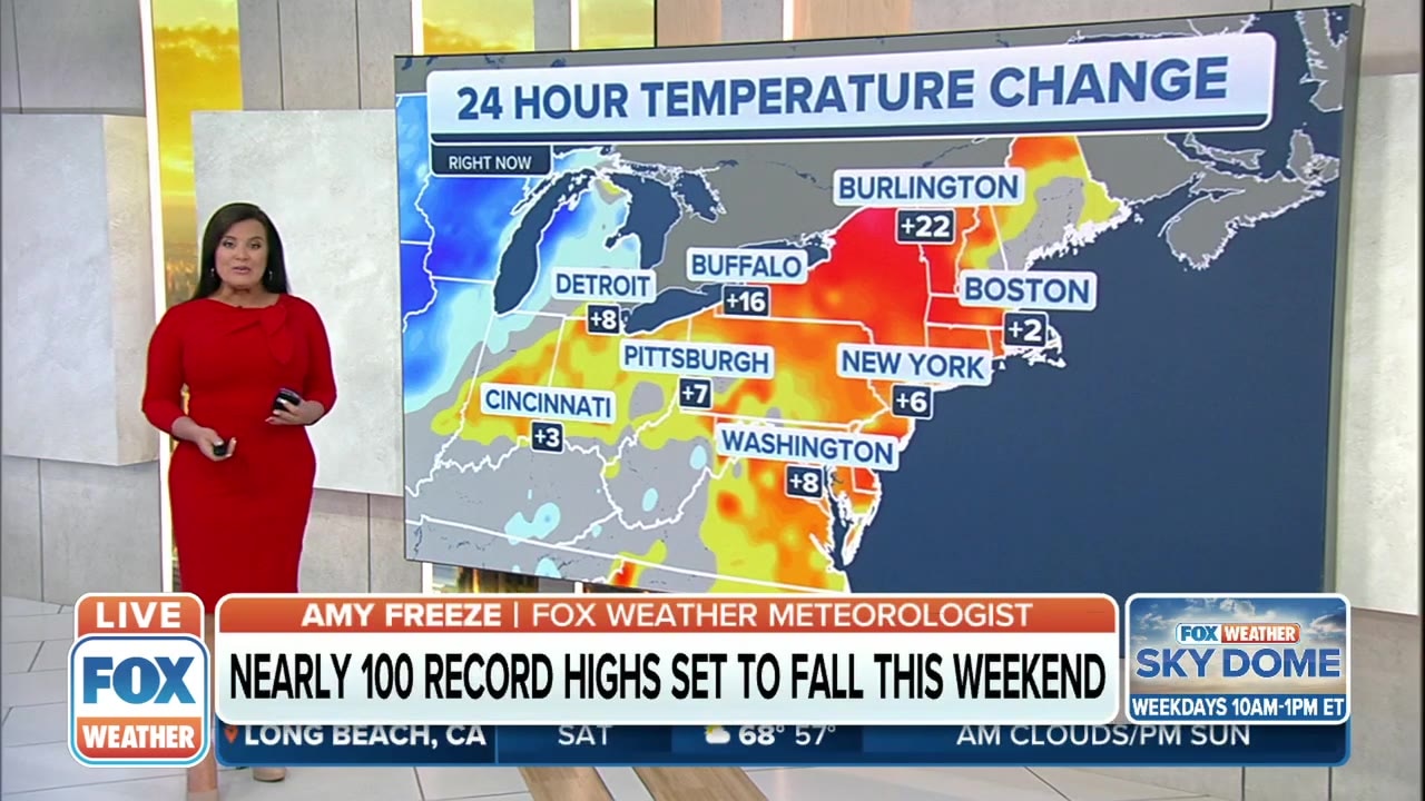 Nearly 100 record highs set to fall this weekend
