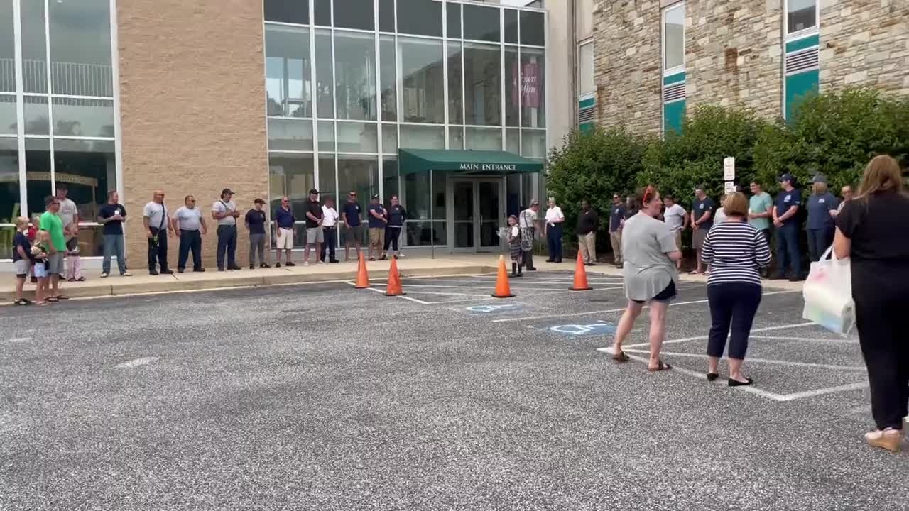 Baltimore firefighters give fallen crew member's stepdaughter first day of school send off