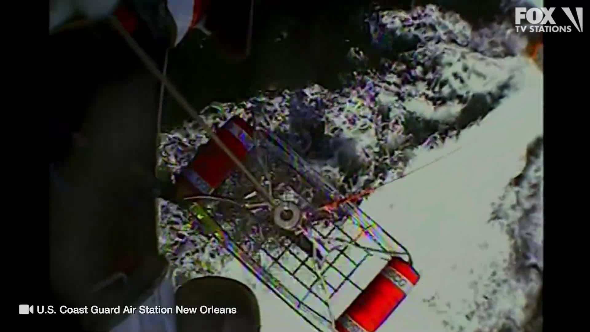 Coast Guard rescues 3 men surrounded by sharks in Gulf of Mexico