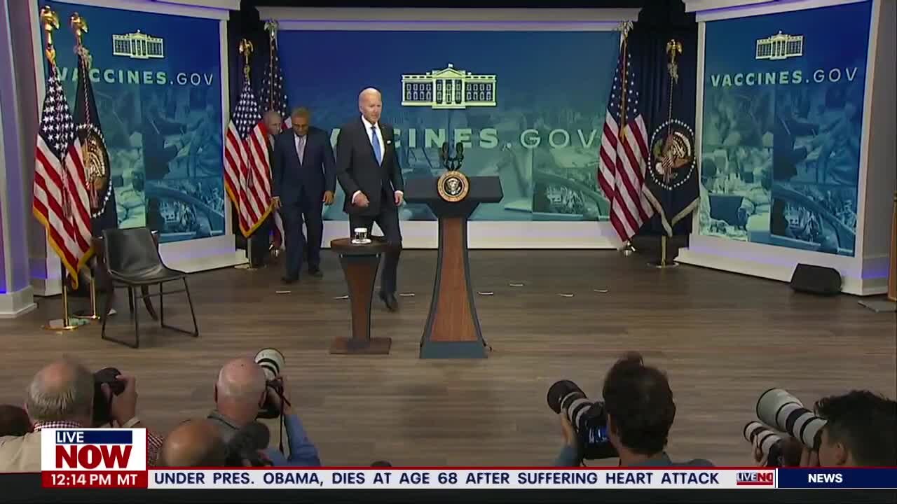Biden gets updated COVID-19 booster shot, promotes vaccine