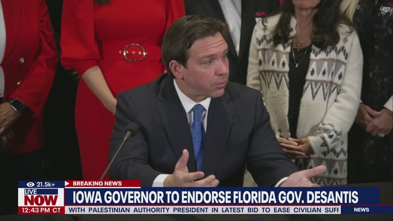 Iowa governor to endorse DeSantis for president
