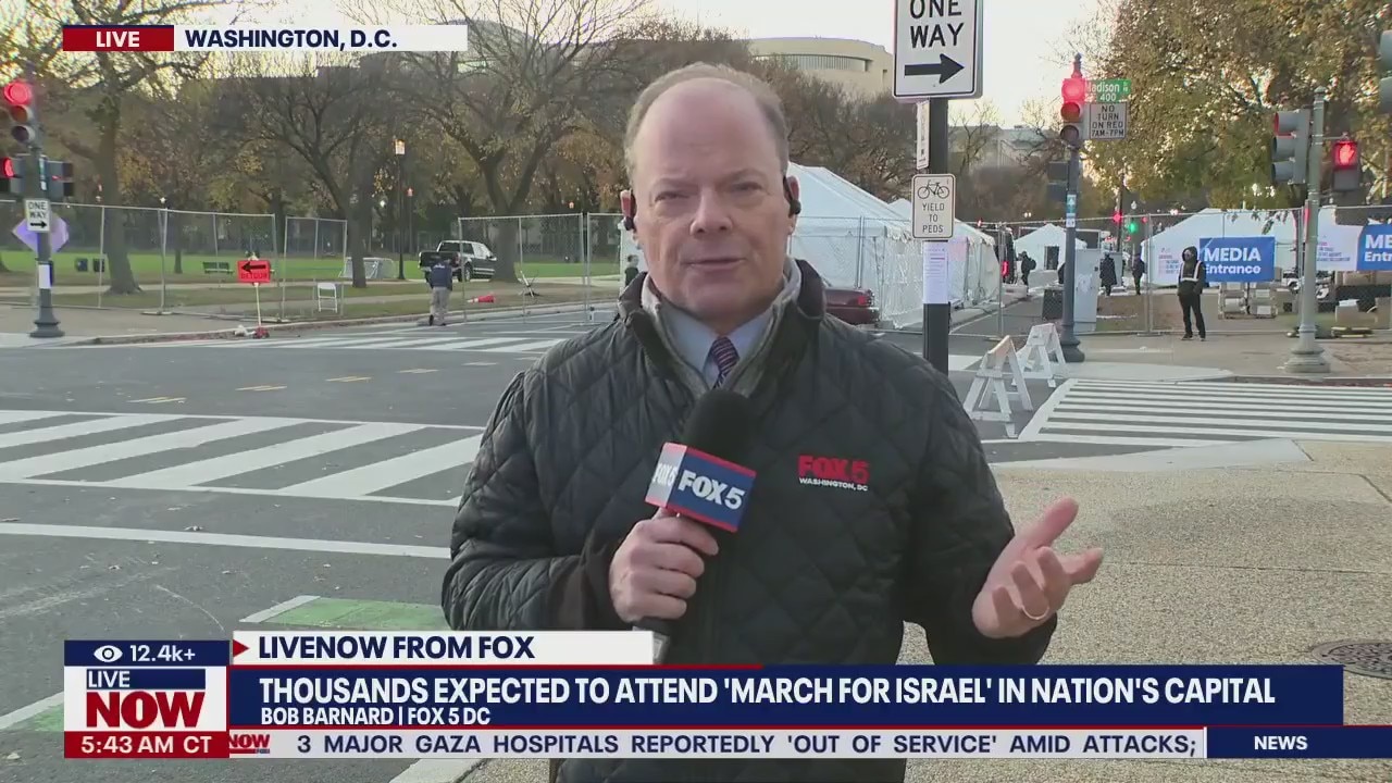 Thousands gear up for 'March for Israel' in DC