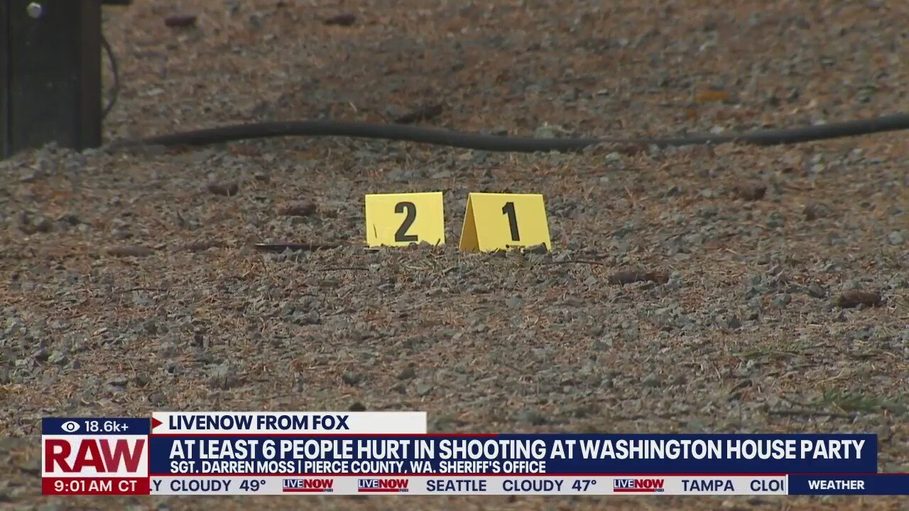 House party shooting: 6 hurt at Washington rental