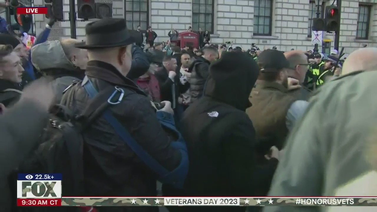 Pro-Palestine turns violent in London