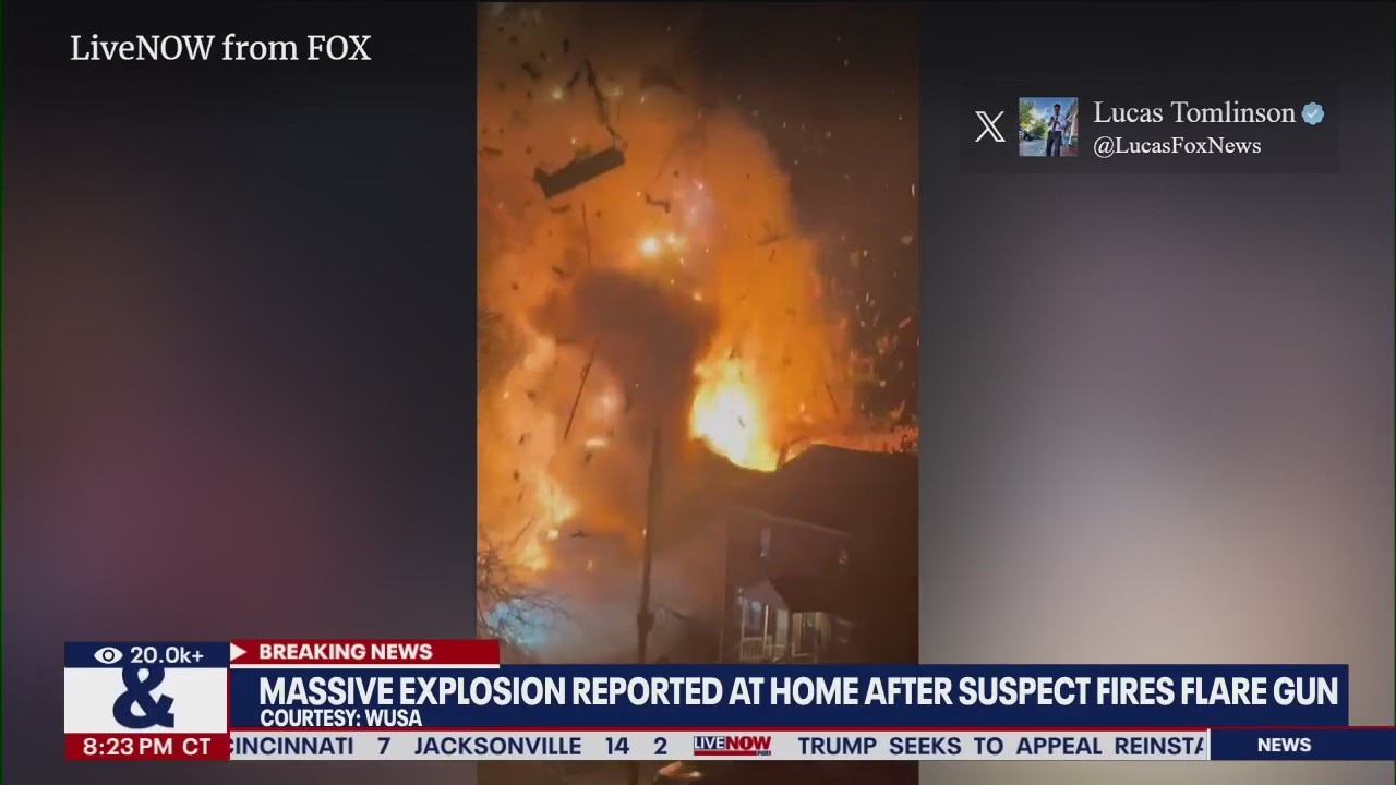 Massive house explosion in Arlington, VA