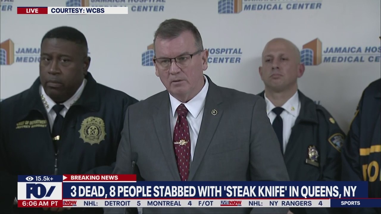 NYPD: 4 dead, 8 people stabbed with 'steak knife'