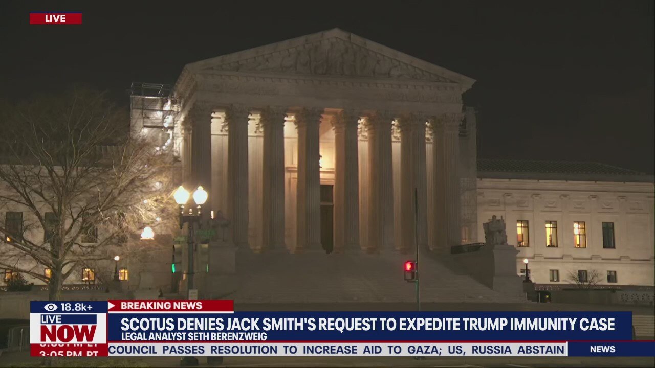 Supreme Court won't expedite Trump immunity claim