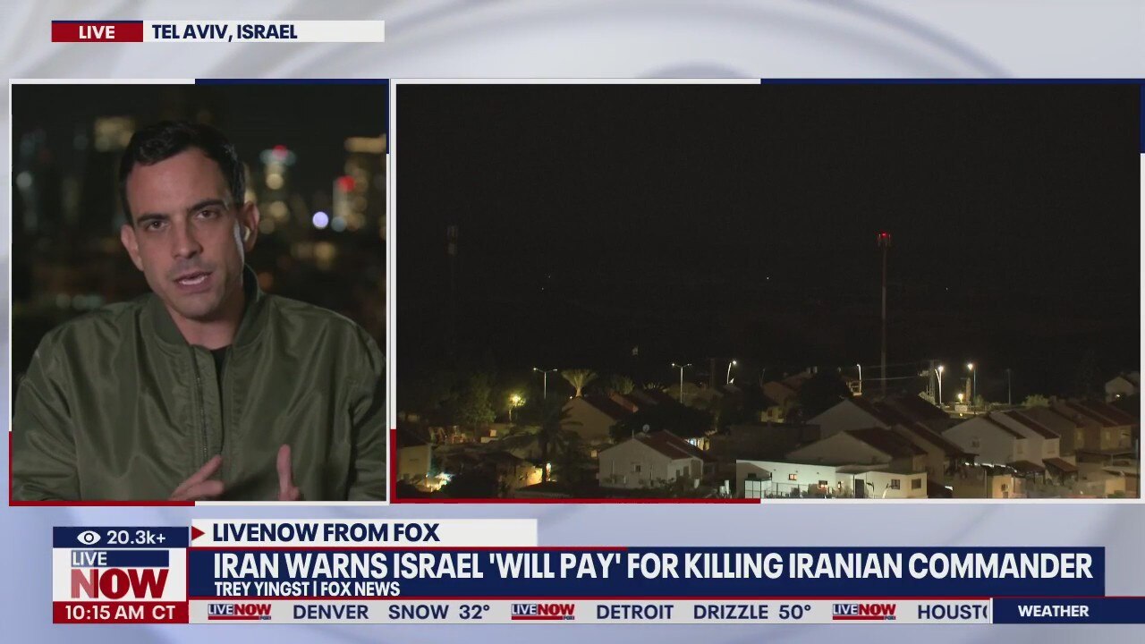 Iran warns Israel 'will pay' for killing commander