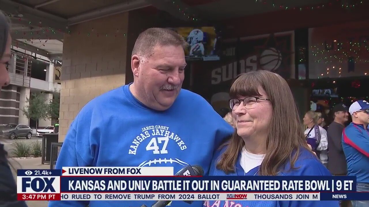 Kansas, UNLV fans show up for Guaranteed Rate Bowl