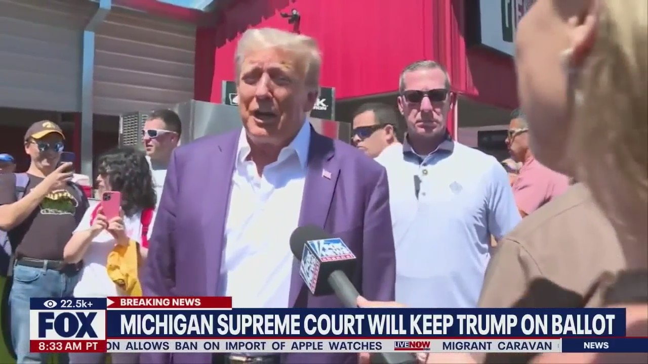 Michigan Supreme Court rules to keep Trump on ballot