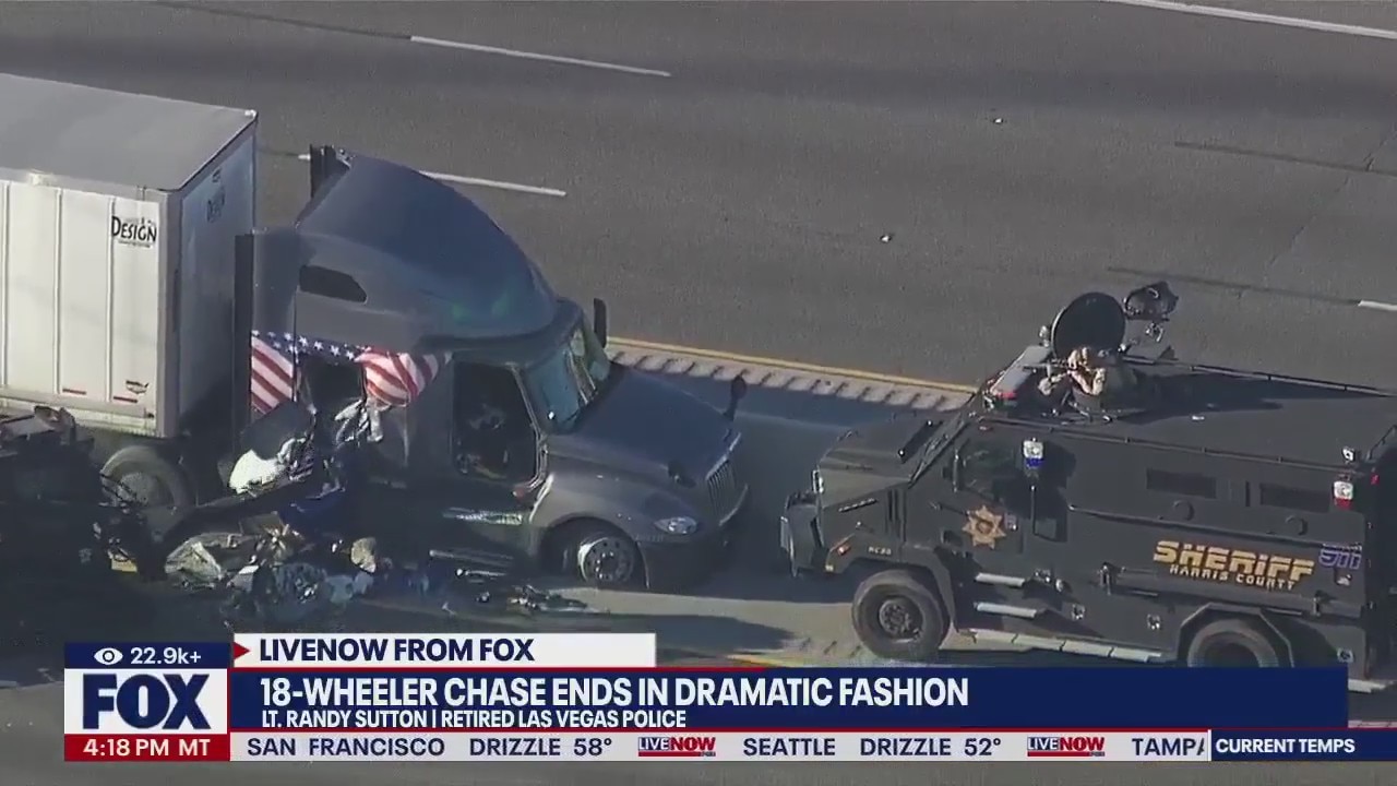 SWAT team pulls suspect from 18-wheeler