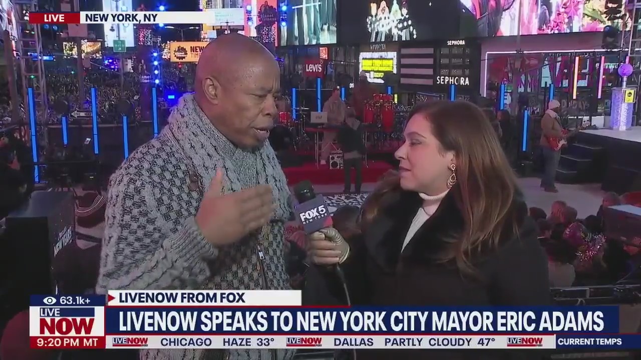 New York City Mayor Eric Adams talks NYE