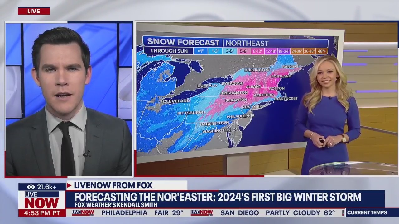 Nor'easter: 35 million people on winter storm alert