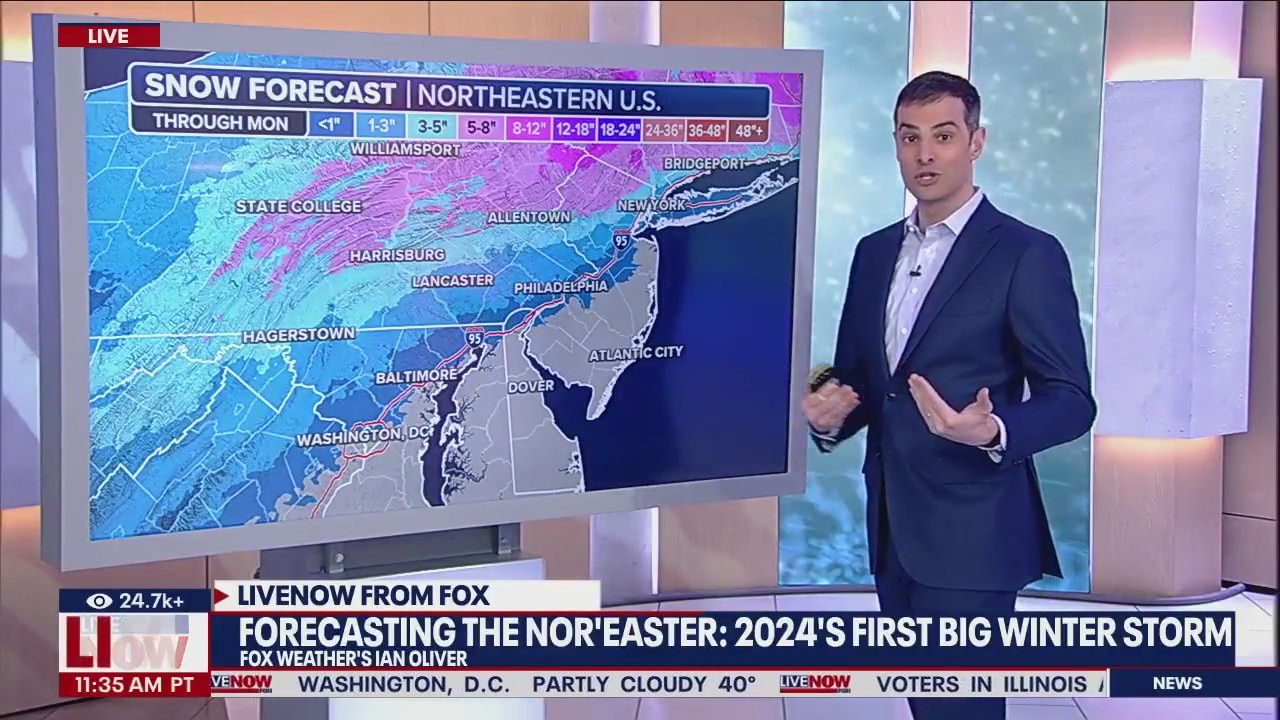 Nor'easter 2024: What to expect from ME to NC
