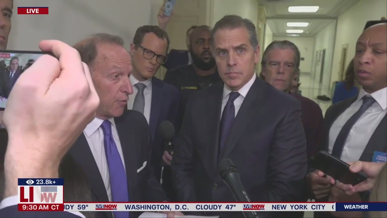 Hunter Biden makes surprise visit to Capitol Hill