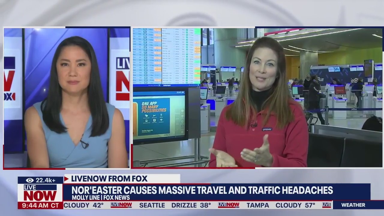 Nor'easter causing travel problems across U.S.