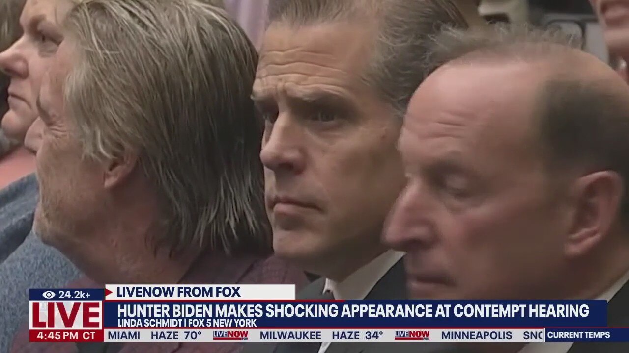 Hunter Biden appears at contempt hearing