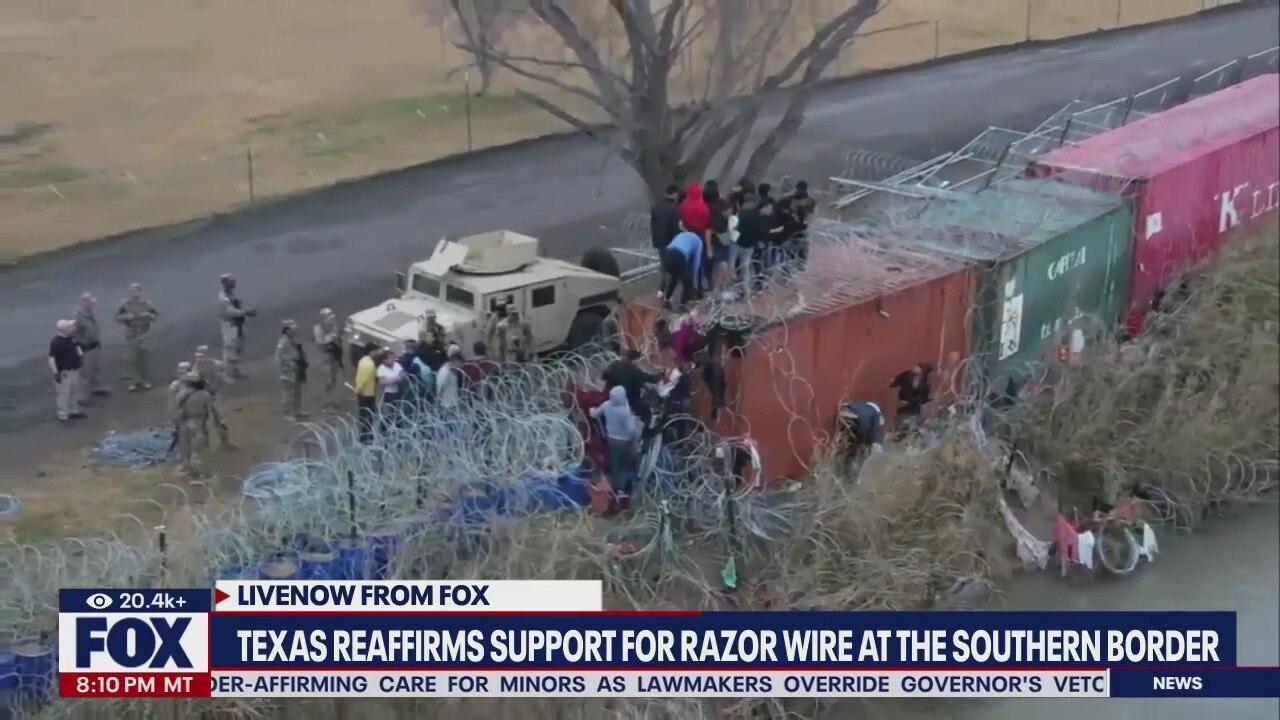 Texas reaffirms support for border razor wire