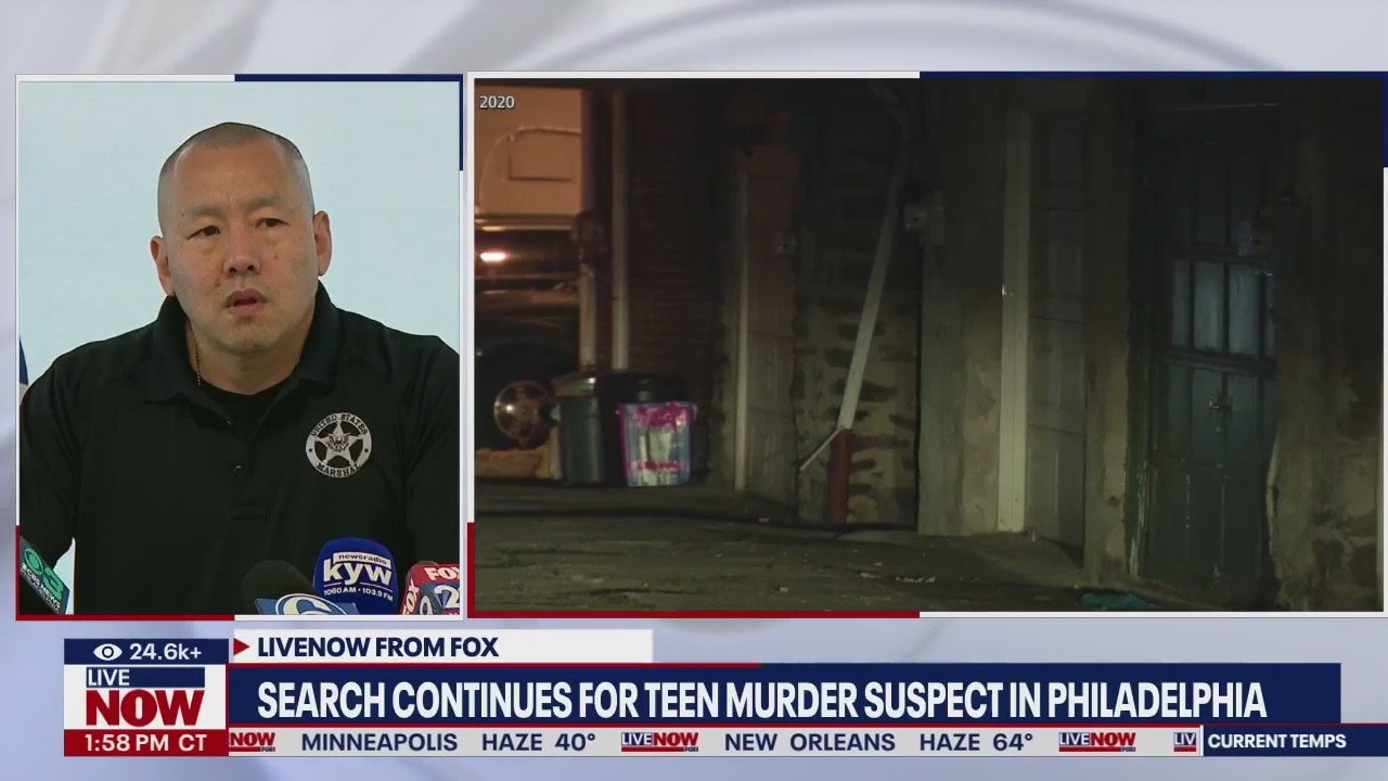 Manhunt for teen murder suspect in Philadelphia