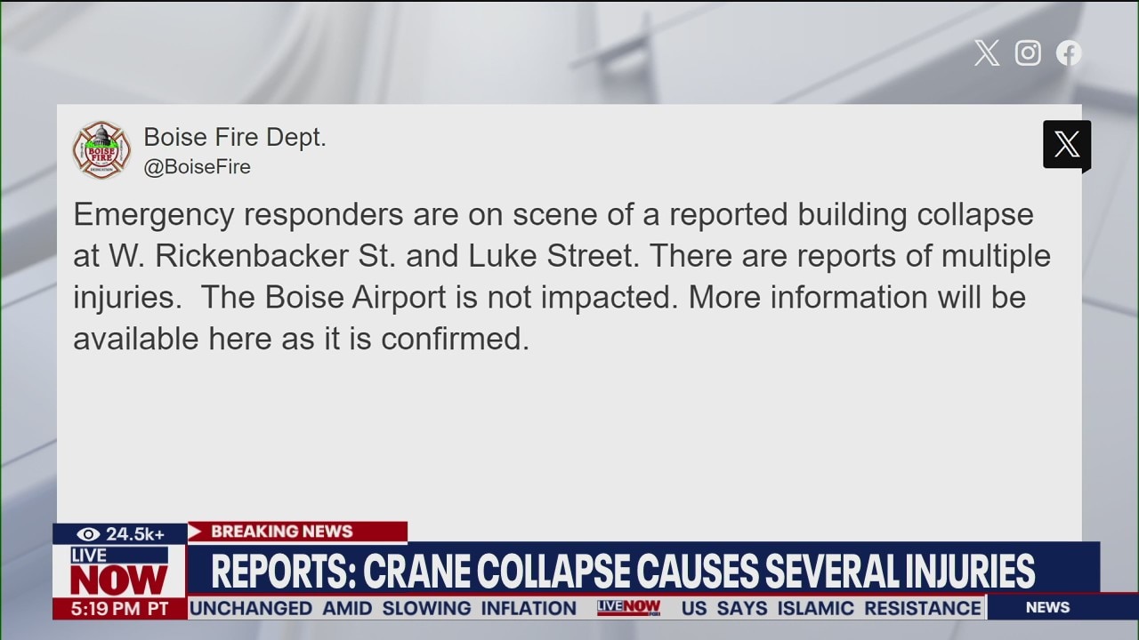 Building collapse near Boise airport