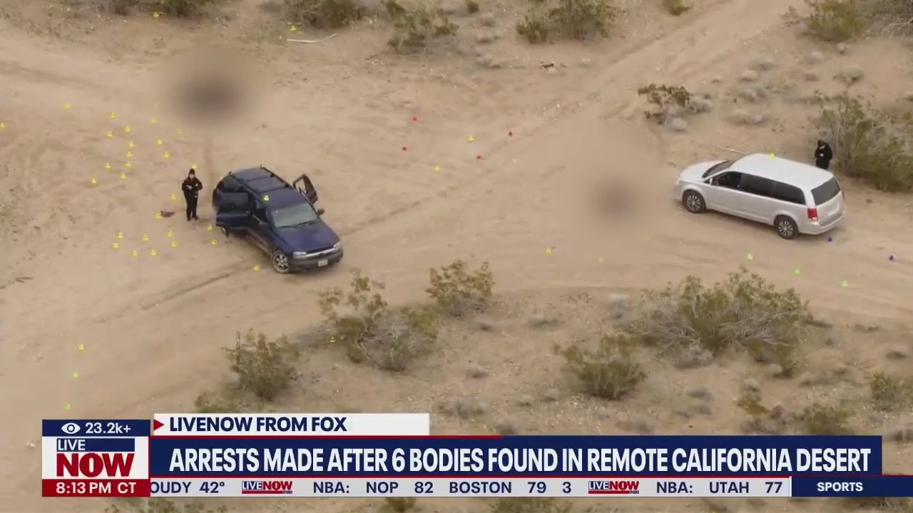 5 arrested after bodies found in California desert
