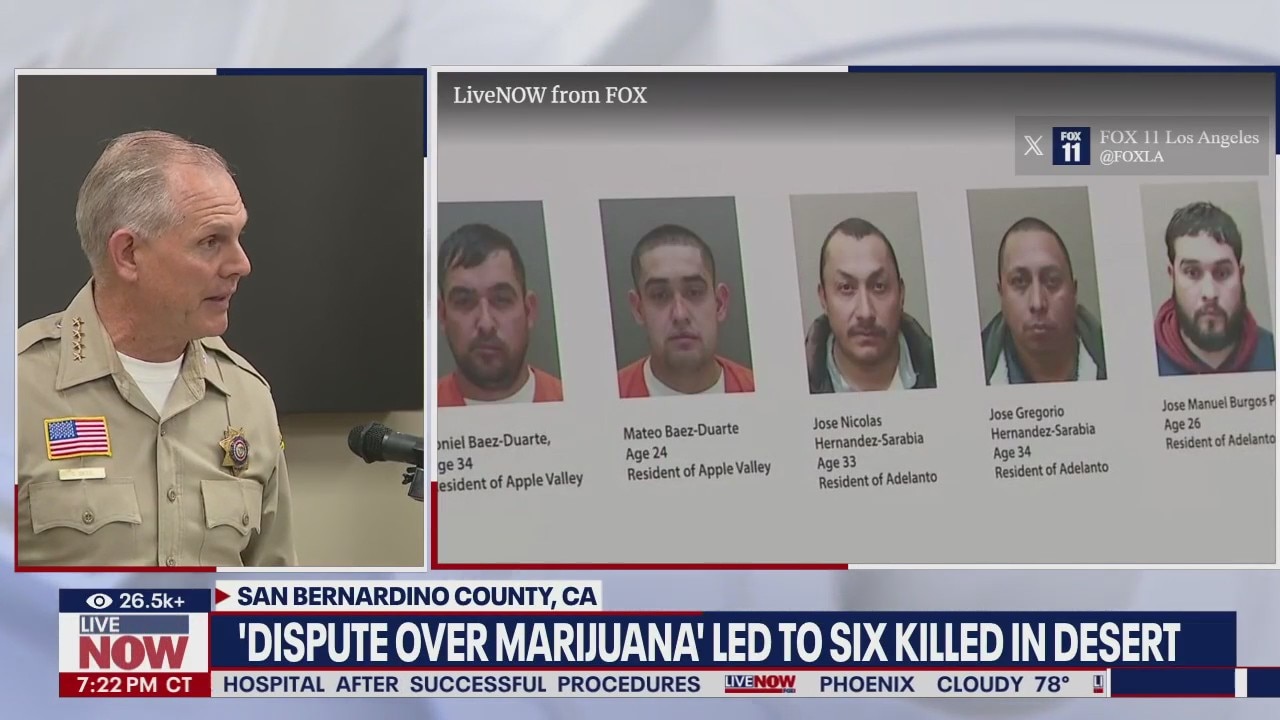6 dead following 'dispute over marijuana'