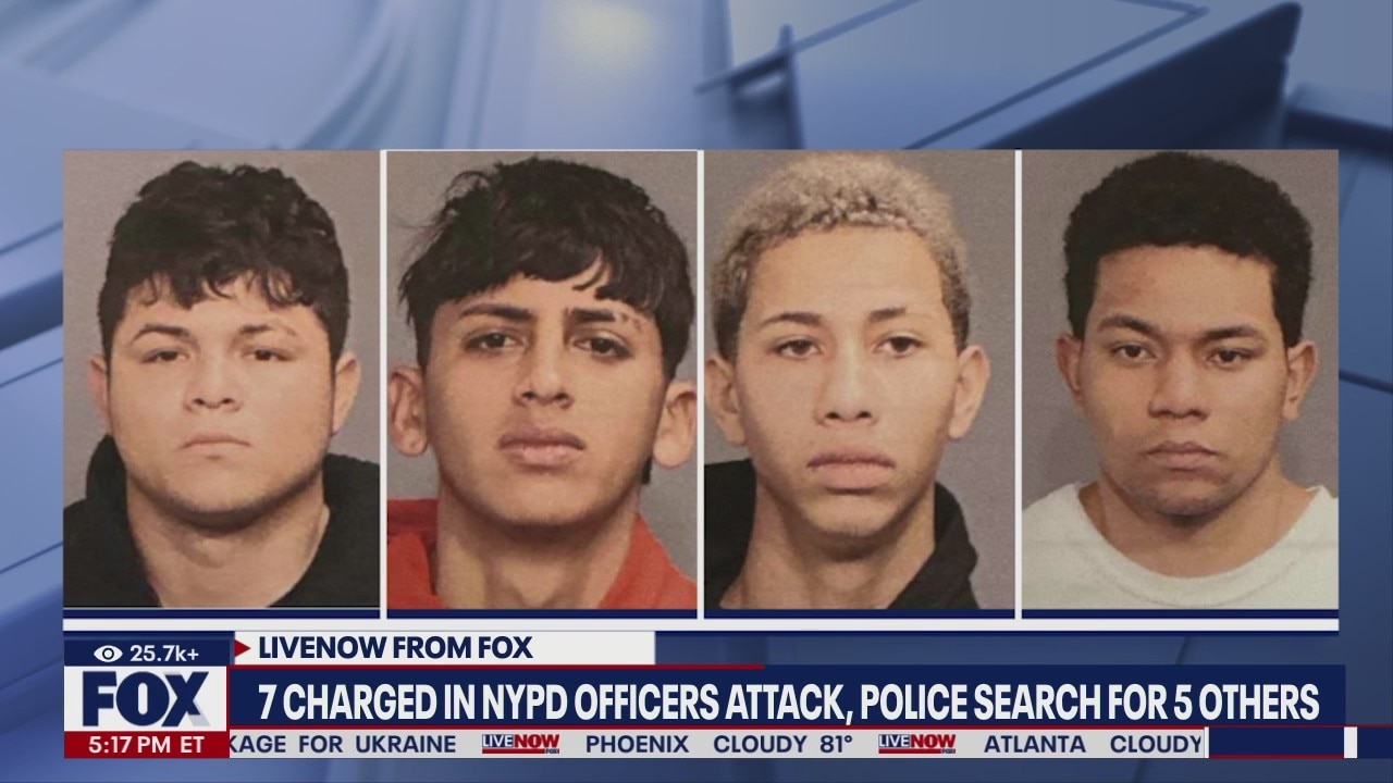 7 arrested in attack on NYPD officer in Times Square