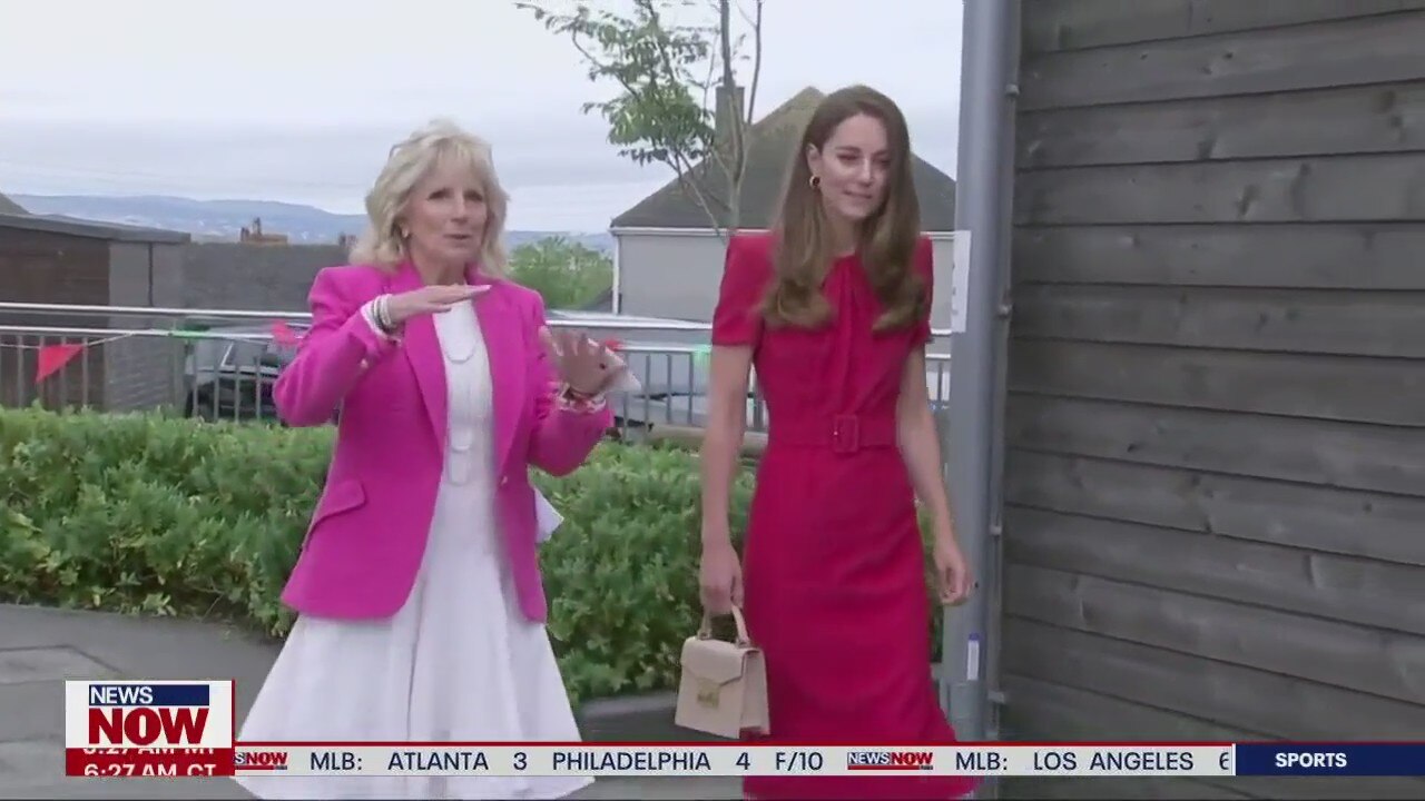 Jill Biden and Kate Middleton tour preschool | NewsNOW from FOX