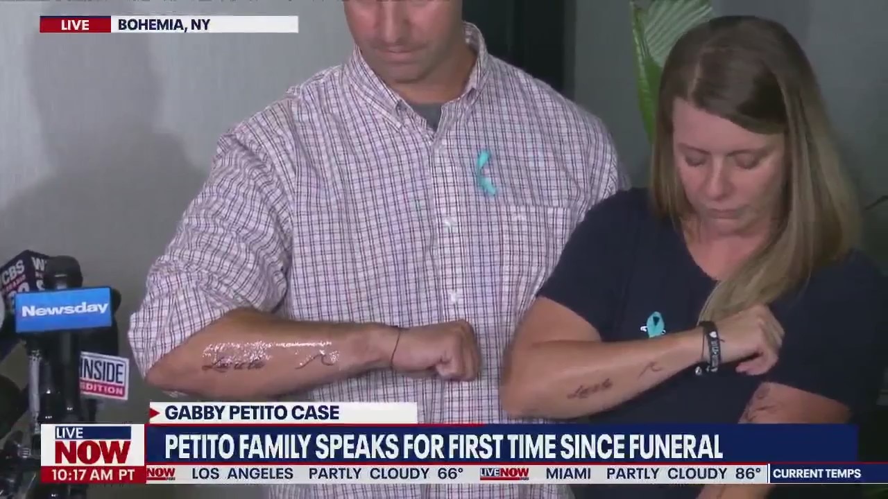 Gabby Petito's family gets mattching tattoos