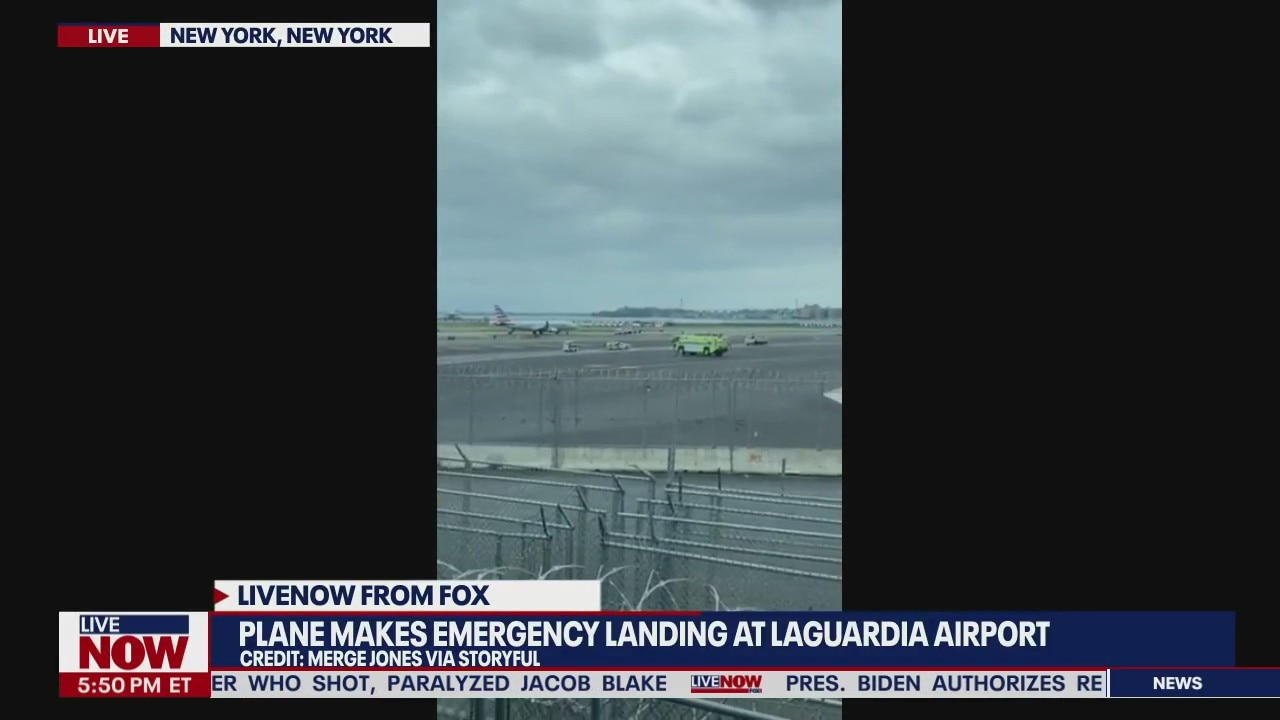 Plane makes emergency landing at New York's LaGuardia Airport due to unruly passenger