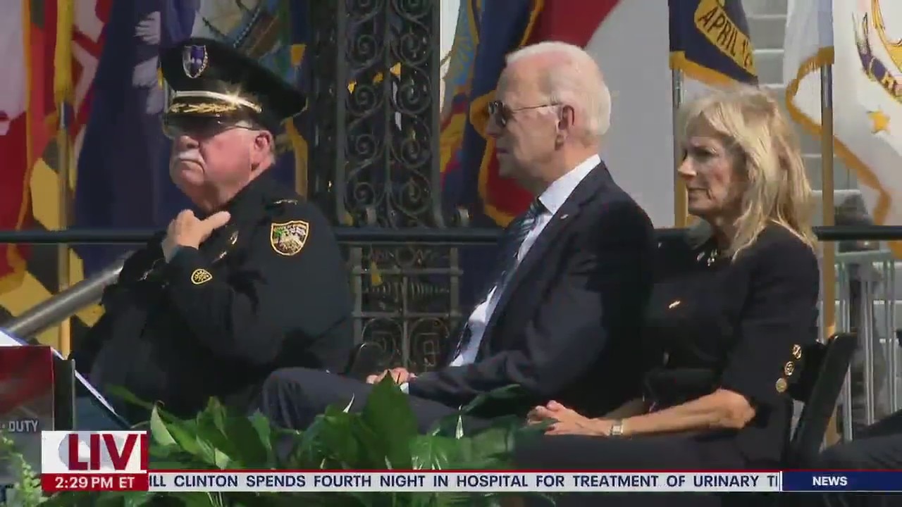 President Biden speaks at memorial for fallen peace officers