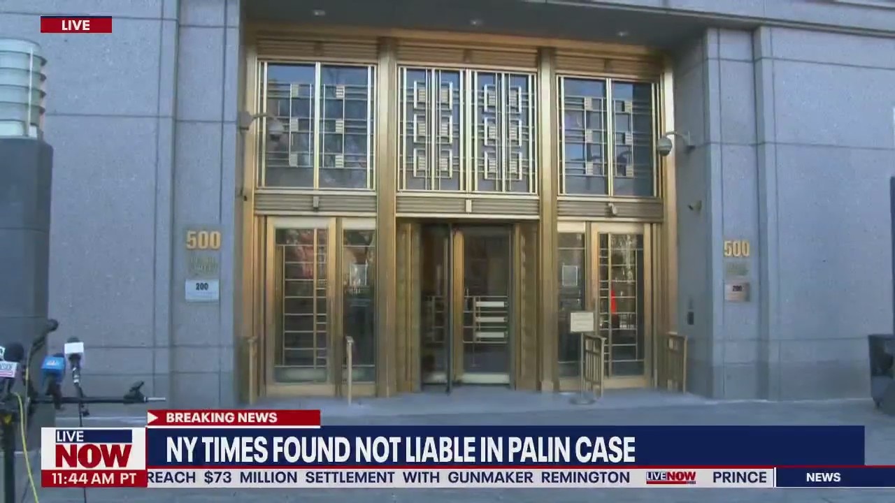 NY Times wins Sarah Palin defamation case