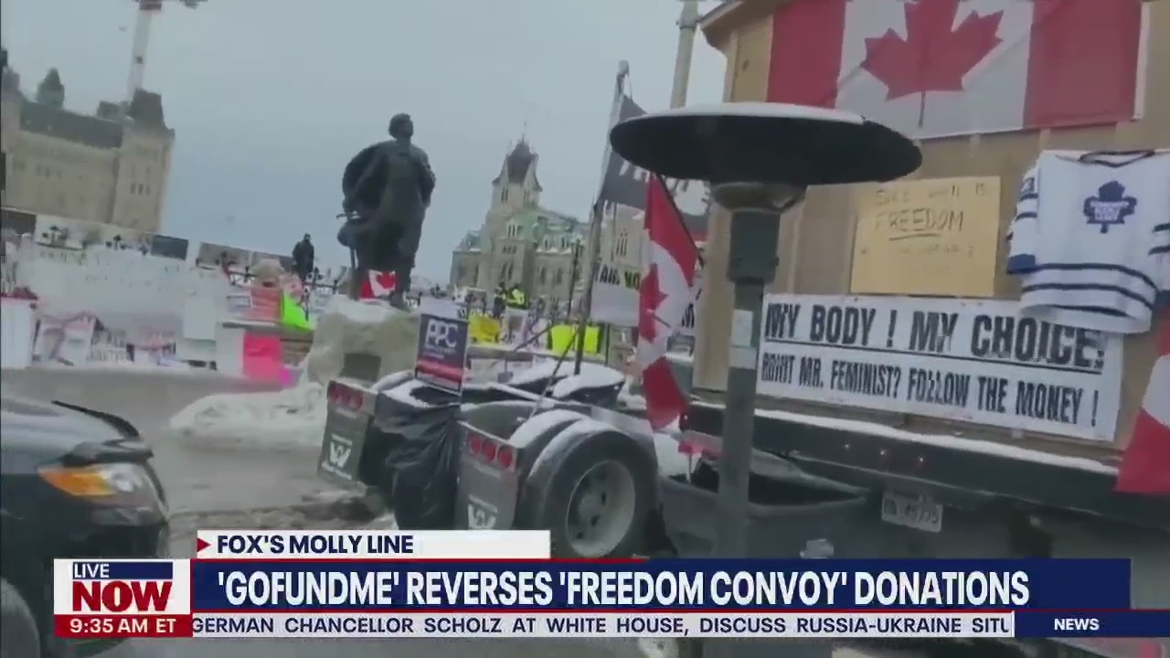 'Freedom Convoy': GoFundMe returns donations for truckers protesting vaccine mandate