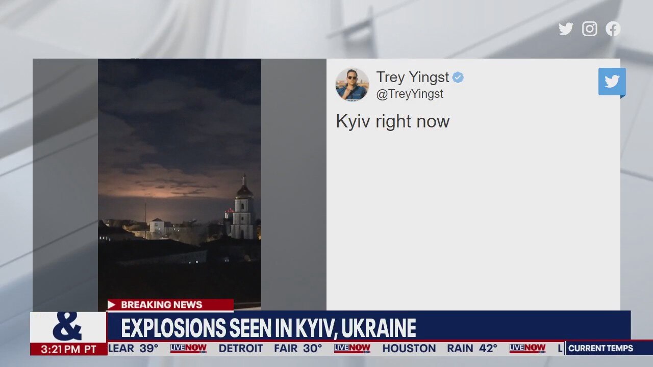 Russia-Ukraine: Explosions seen in Kyiv
