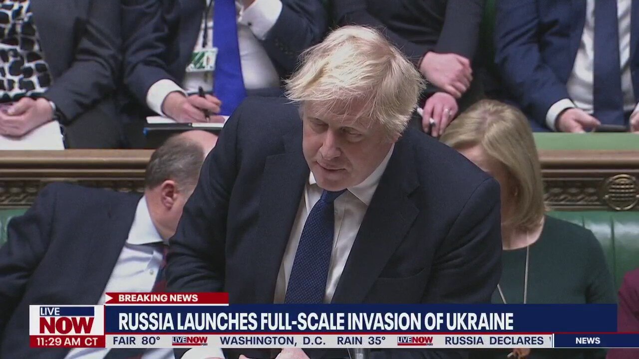 Putin wants to 'redraw map of Europe in blood,' Boris Johnson says