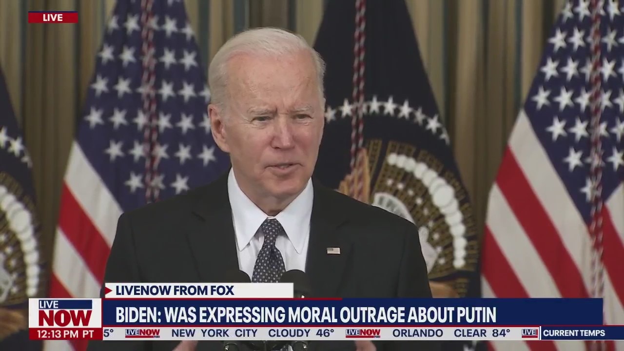 'Not walking anything back': Biden stands by Putin removal comments