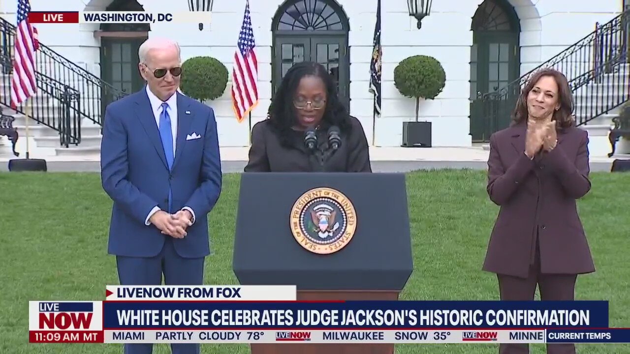 Ketanji Jackson Brown speaks at White House event celebrating Supreme Court confirmation