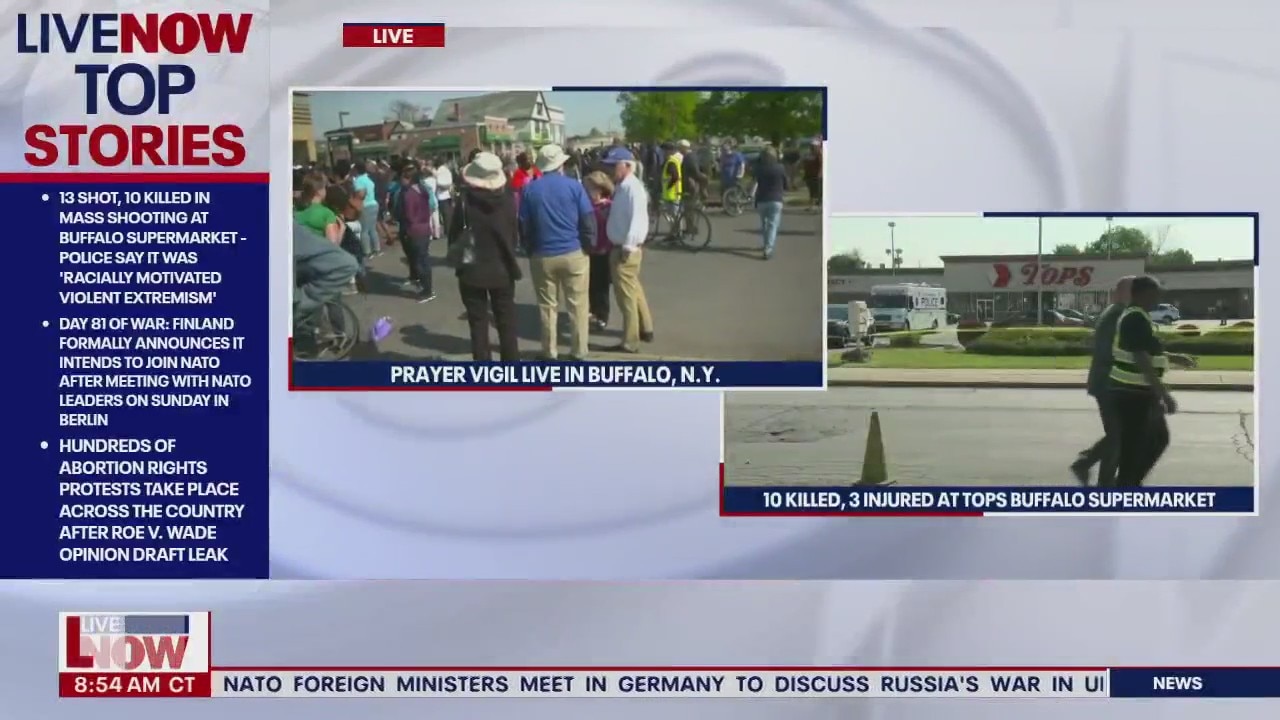 Vigils held after mass shooting in Buffalo