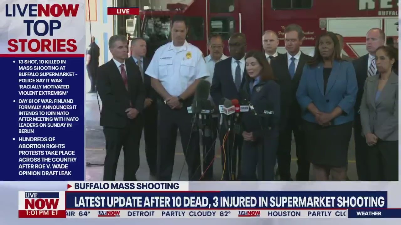 New York Governor Kathy Hochul speaks at Buffalo shooting update