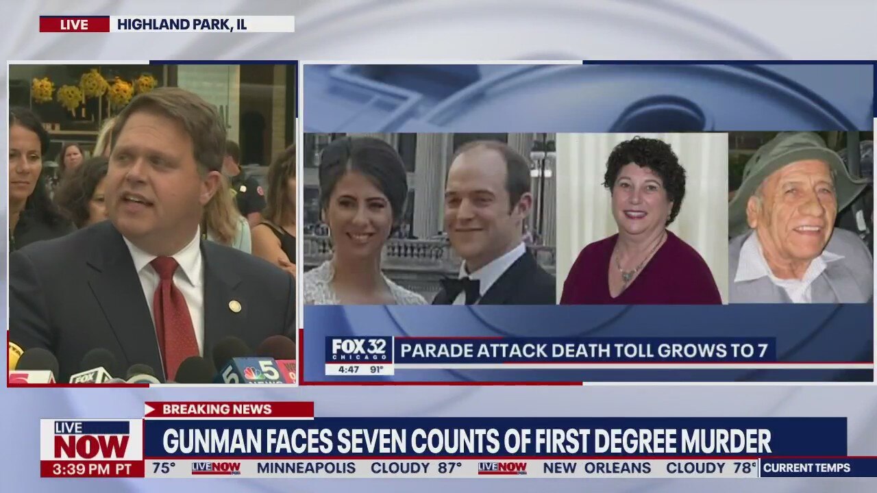 Highland Park shooting: Gunman charged with 7 counts of first degree murder