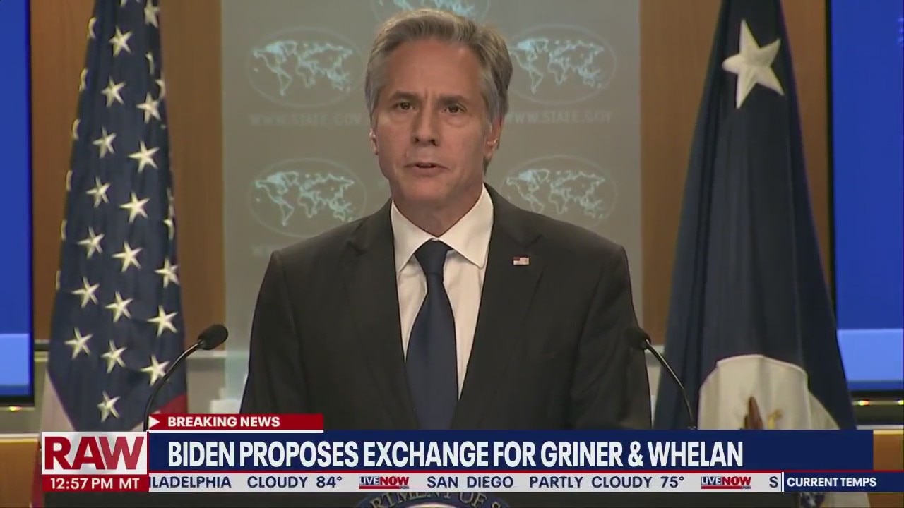 Biden proposes exchange for Griner, Whelan