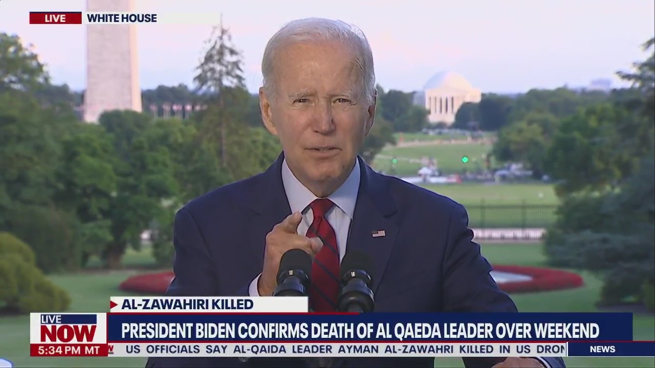 'Justice has been delivered': Biden announces U.S. raid killed al-Qaida leader Ayman al-Zawahri