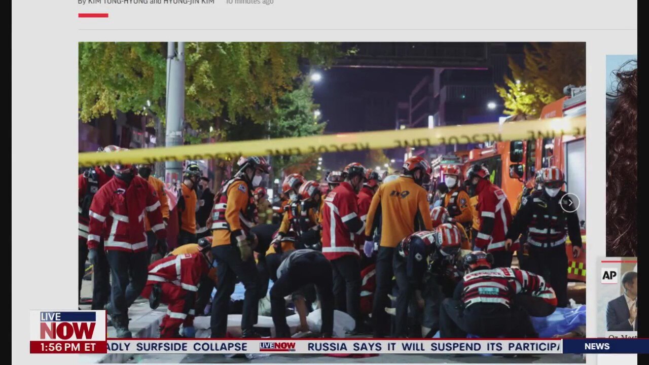 At least 59 killed, 150 hurt in South Korea Halloween crowd surge
