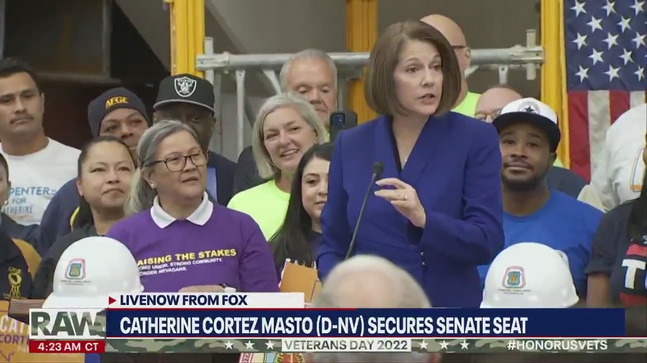 Catherine Cortez Masto speaks after securing Senate seat