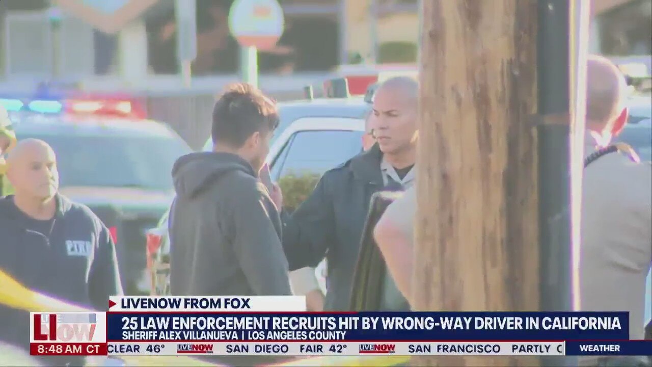 LA County sheriff provides update after 25 recruits hit by vehicle