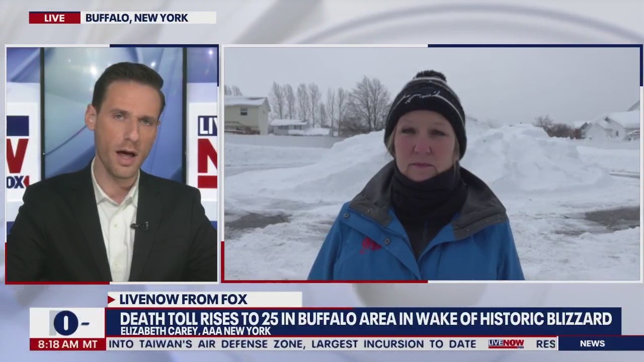 At least 25 deaths confirmed in Buffalo, NY from Blizzard