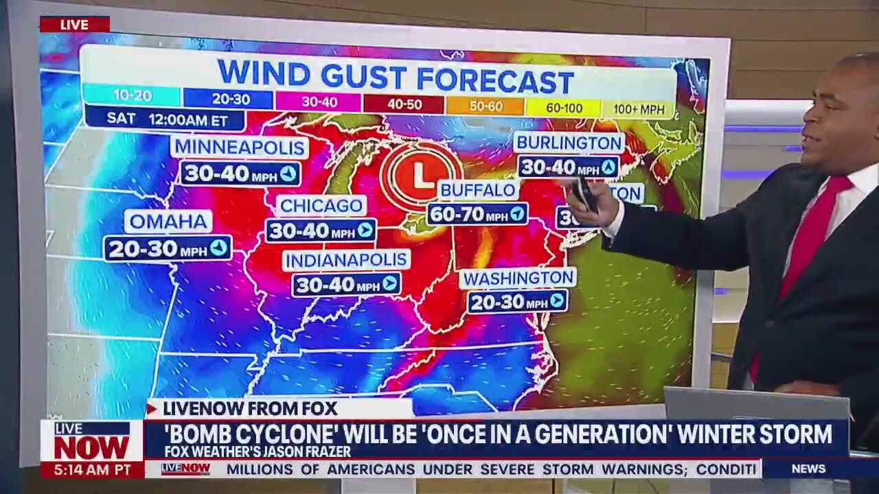 FOX Weather's latest forecast for 'Bomb Cyclone' storm